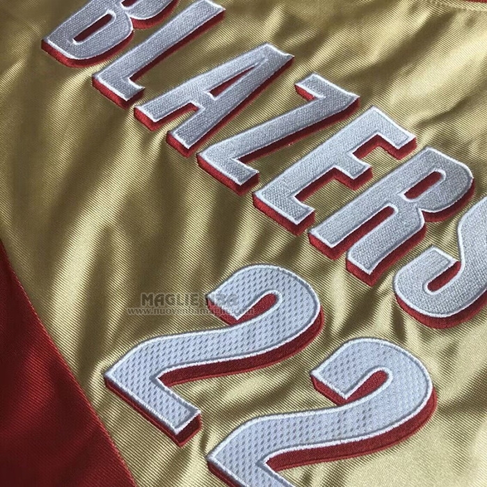 Maglia
 Clyde Drexler NO 22 Portland Trail Blazers Mitchell & Ness 1991-92 Or
